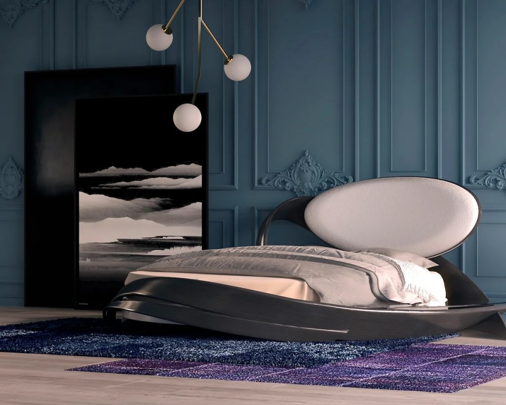 Круглая кровать для спальни