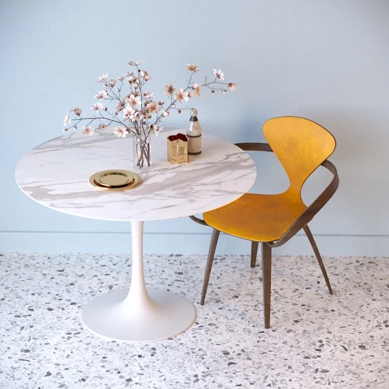 Кухонный стол из искусственного мрамора